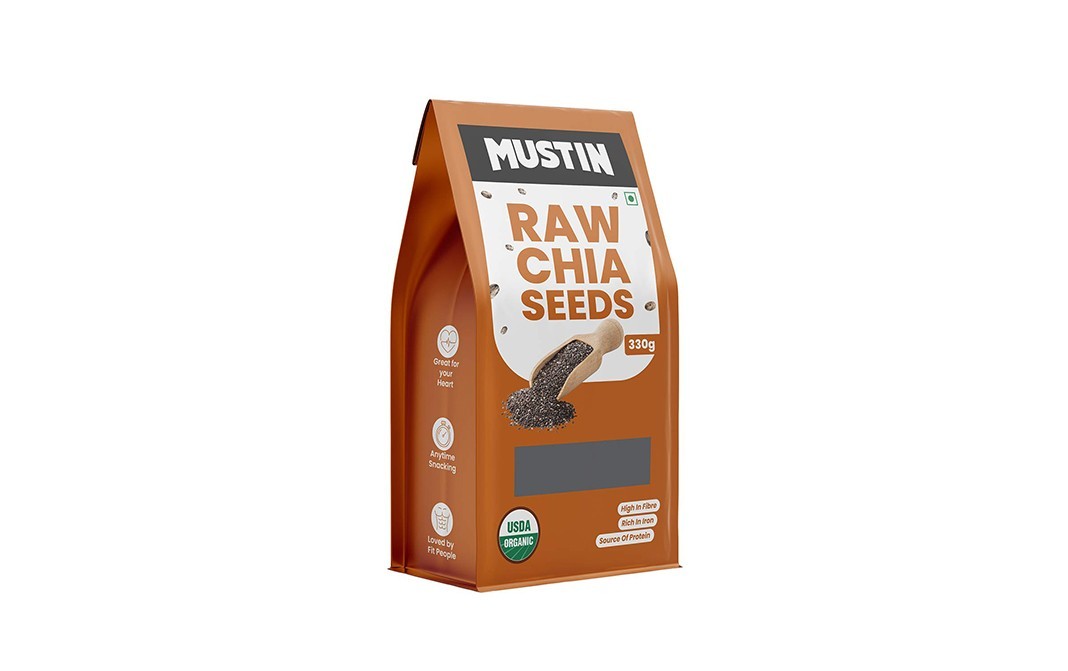 Mustin Raw Chia Seeds    Pack  330 grams
